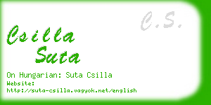 csilla suta business card